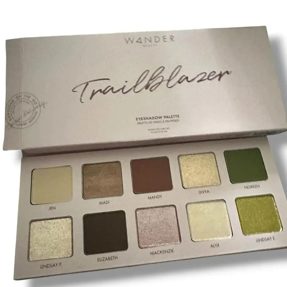 Wander-beauty Multi Makeup 10 shades of neutral, earthy, shimmer eyeshadows NIB